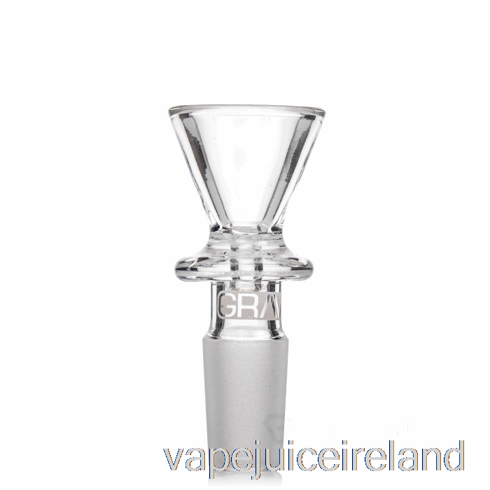 Vape Juice GRAV 14mm Funnel Bowl Clear